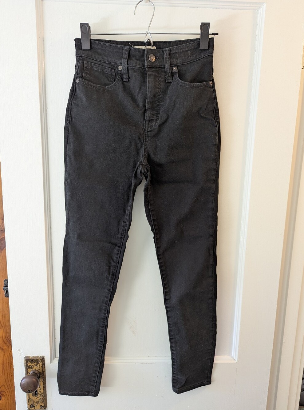 Madewell High-Waisted Black Skinny Jeans